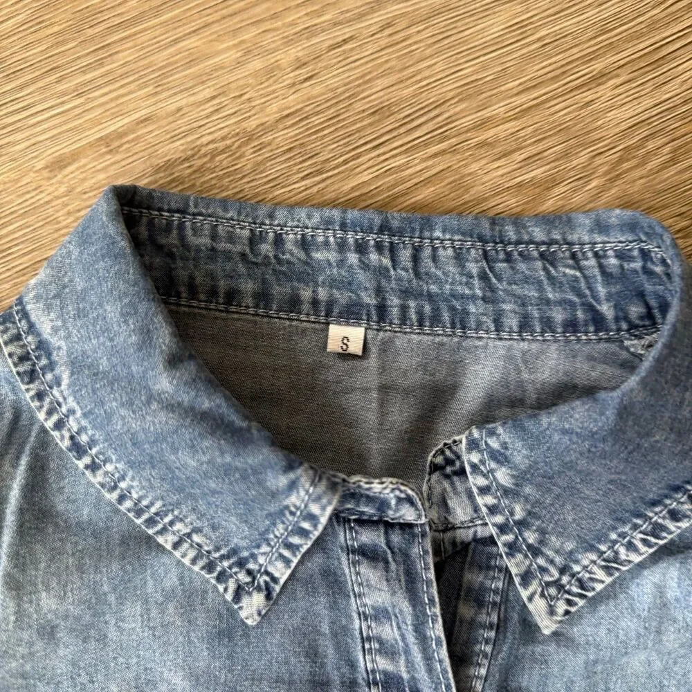 Boutique Denim Blue Dress - Picture 4 of 4
